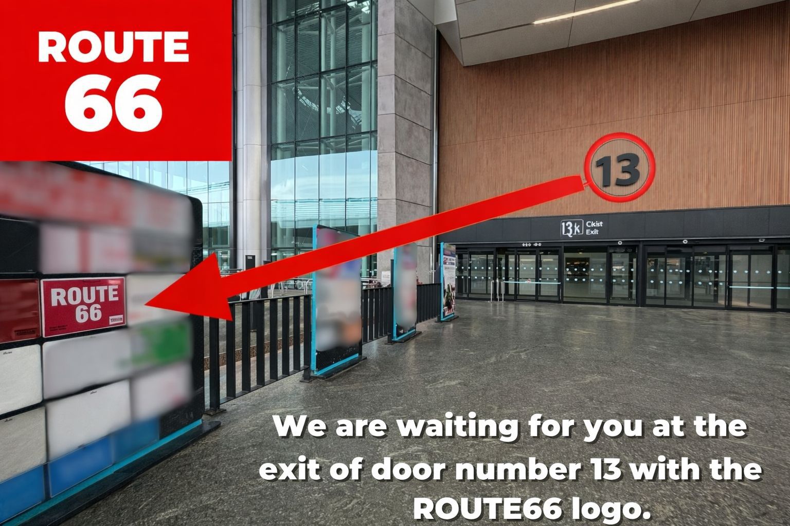 Istanbul Airport Gate 13 Route66 meeting point